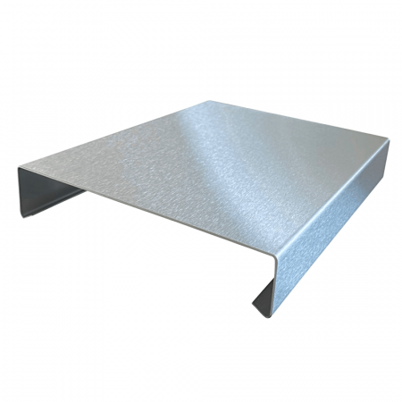 Mauerabdeckung aus Edelstahl k240 geschliffen 1,5mm